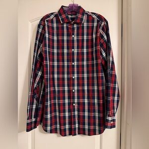 Tommy Hilfiger Red and Blue Checkered Shirt